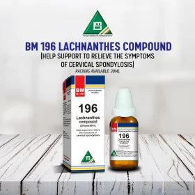 BM 196 for CERVICAL SPONDYLOSIS ( Neck Pain, Stiffness, Numbness & Weakness )