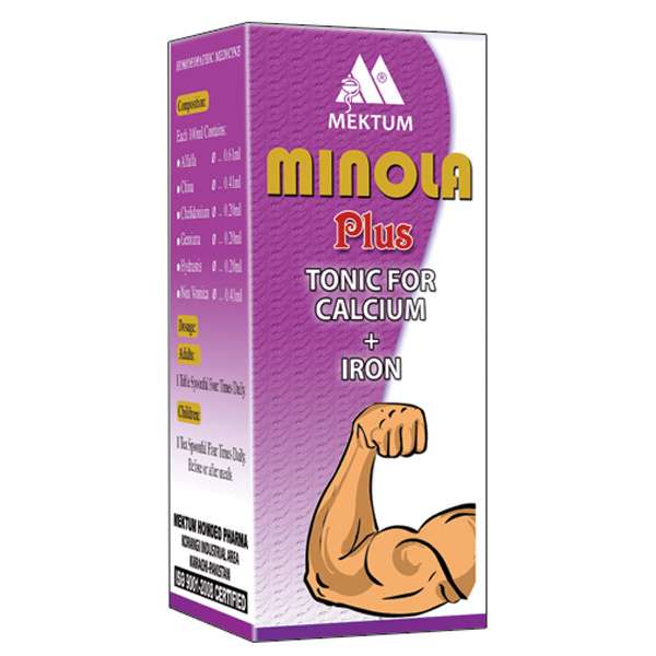 Minola Plus Syrup For the Treatment of Calcium and Iron Deficiency