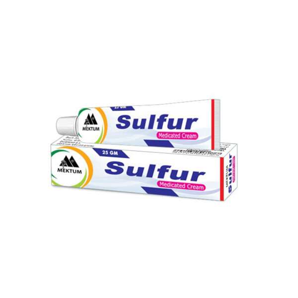 Sulfur Cream for Skin Diseases and Itching