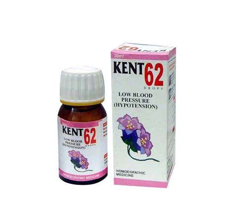 Kent Drops 62 | A Homoeopathic medicine for treatment of Low Blood Pressure (Hypotension) by Kent Pharma