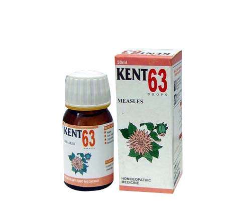 Kent Drops 63 | A Homoeopathic medicine for treatment of Measles by Kent Pharma At Chachujee.com