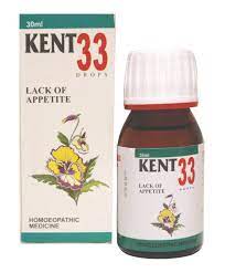Kent Drops 33 | A Homoeopathic medicine for treatment of Anemia And Loss Of Appetite by Kent Pharm