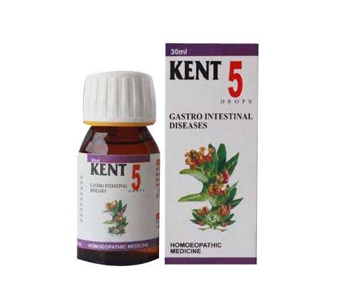 Kent Drop 5 | Homeopathic medicine for treatment of Gastro-Intestinal Disease by Kent Pharma