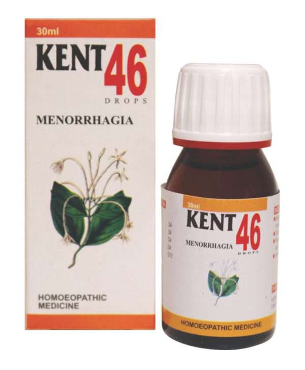 Kent Drops 46 | A Homoeopathic medicine for treatment of Menorrhagia by Kent Pharma