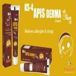 KS 4 APIS DERMA Cream (Relieves allergies & stings)