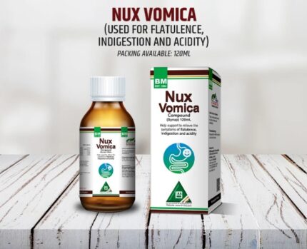 BM Nux Vomica Syrup 120ml for Indigestion, Dyspepsia, Colic etc