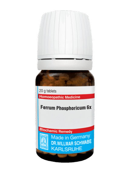 Dr Willmar Schwabe Germany Ferrum Phosphoricum Biochemic Tablet 6X